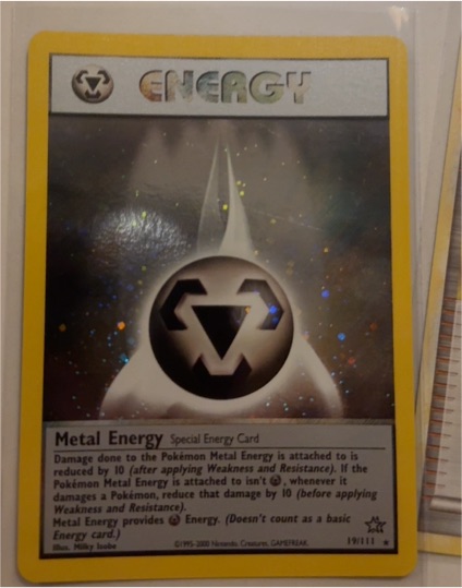 2000 Pokémon Neo Genesis #19 Metal Energy — front