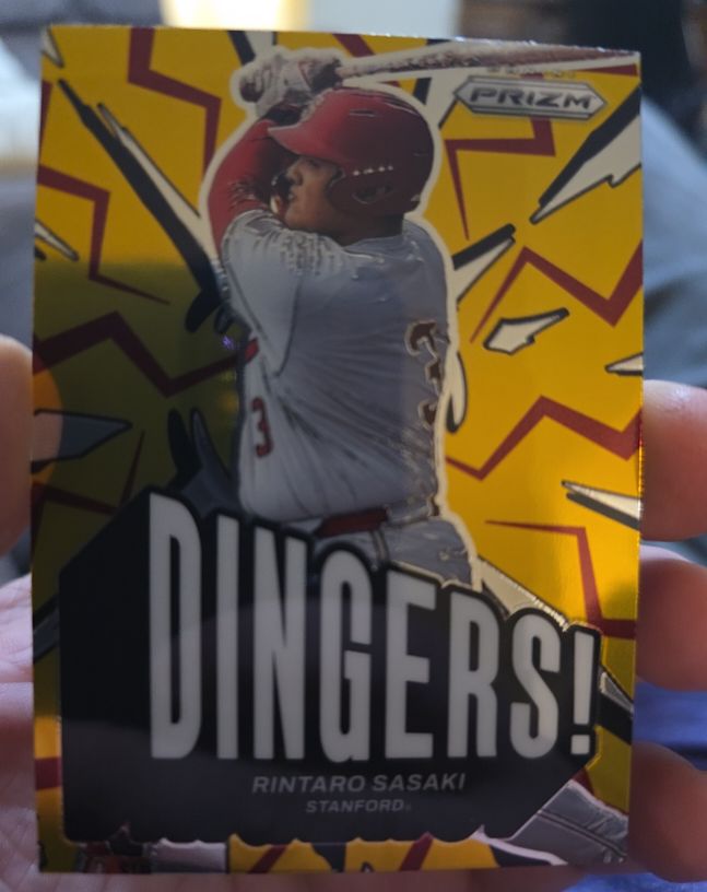 2025 Panini Prizm #23 Rintaro Sasaki Dingers! — front