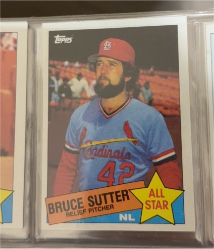 1985 Topps #722 Bruce Sutter — front