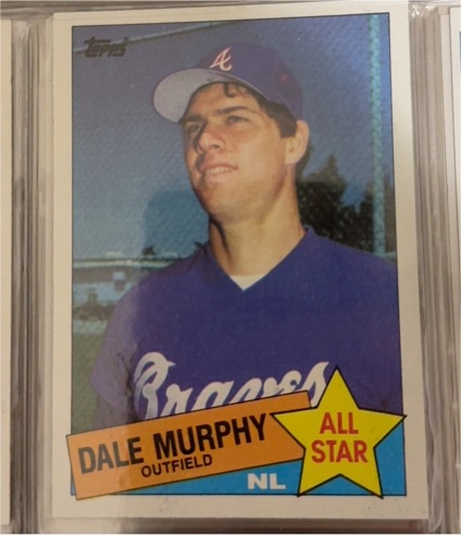 1985 Topps #716 Dale Murphy — front