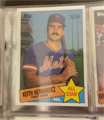 1985 Topps #712 Keith Hernandez — front