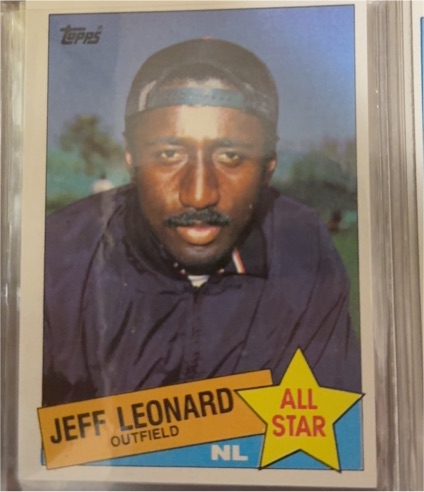 1985 Topps #718 Jeff Leonard — front