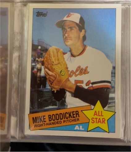 1985 Topps #709 Mike Boddicker — front