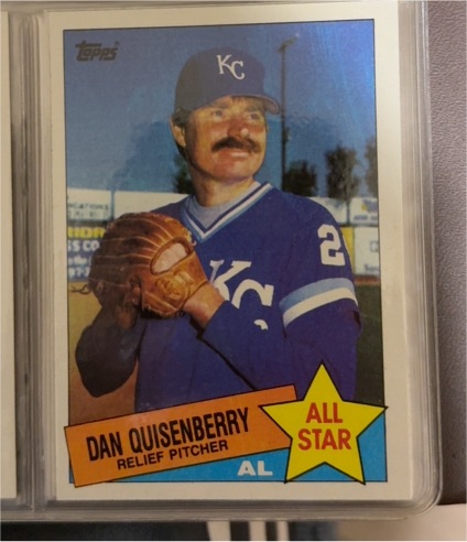 1985 Topps #711 Dan Quisenberry — front