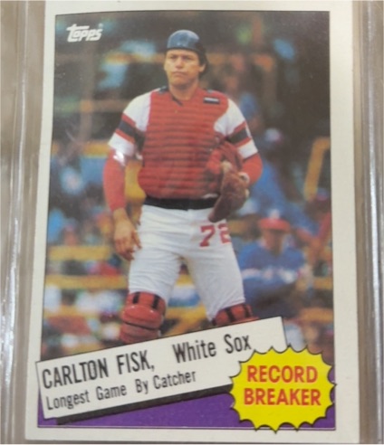 1985 Topps #1 Carlton Fisk — front