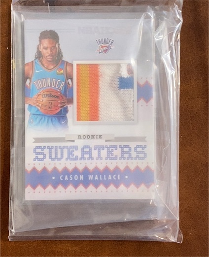 2023-24 Panini NBA Hoops Rookie Sweaters #RSW-CSW Cason Wallace — front