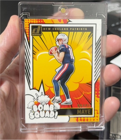 2024 Panini Donruss #28 Drake Maye Bomb Squad — front