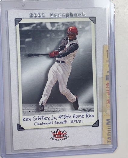 2002 Fleer Triple Crown #242 Ken Griffey Jr. 2001 Scrapbook — front
