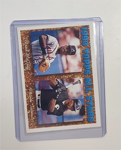 1994 Topps #384 Fred McGriff / Frank Thomas — front