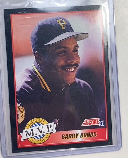 1991 Score #876 Barry Bonds — front