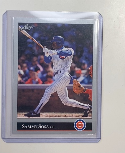 1992 Leaf #412 Sammy Sosa — front