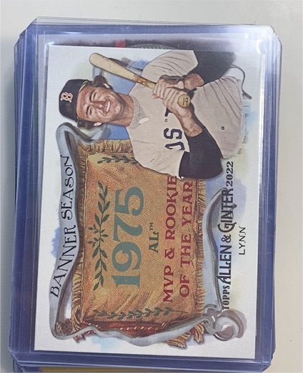 2022 Topps Allen & Ginter Banner Seasons #BS-47 Fred Lynn — front
