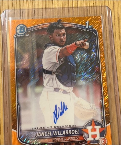 2025 Bowman Chrome Prospect Autographs #CPA-JV Jancel Villarroel — front