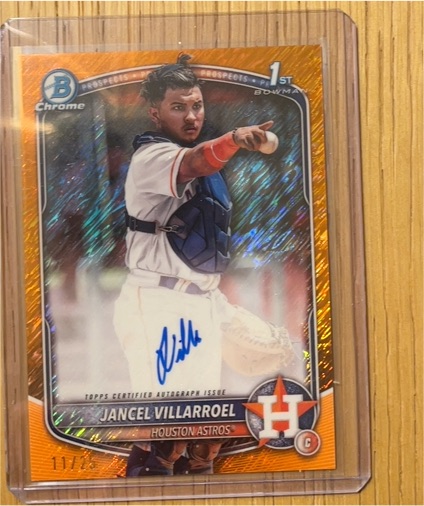2025 Bowman Chrome #BCP-26 Jancel Villarroel — front