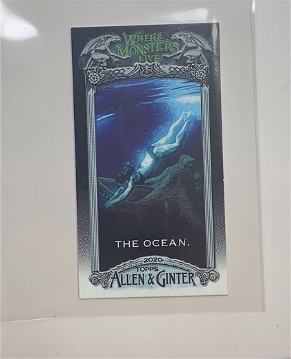 2020 Topps Allen & Ginter Mini Where Monsters Live #MWML-4 The Ocean — front