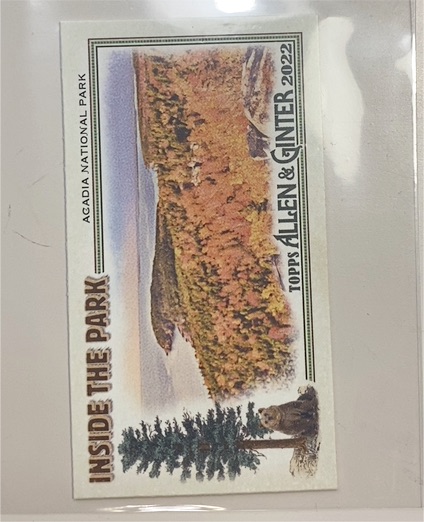 2022 Topps Allen & Ginter Mini Inside the Park #ITP-17 Acadia National Park — front