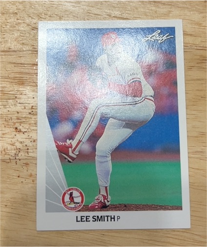 1990 Leaf #524 Lee Smith St Louis Cardinals — front