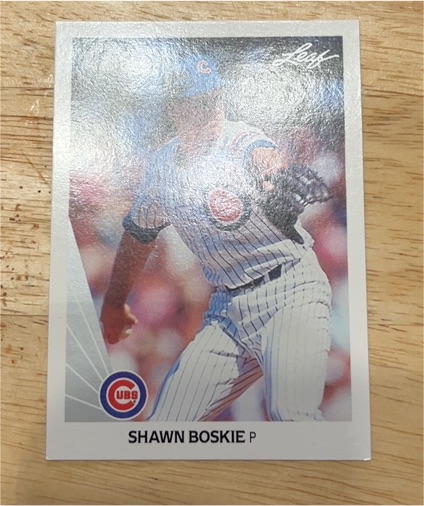 1990 Leaf #519 Shawn Boskie — front
