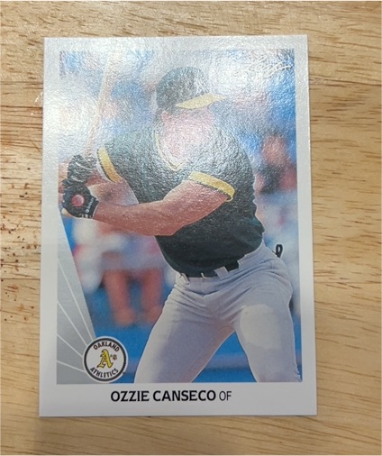 1990 Leaf #516 Ozzie Canseco — front