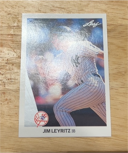 1990 Leaf #465 Jim Leyritz — front