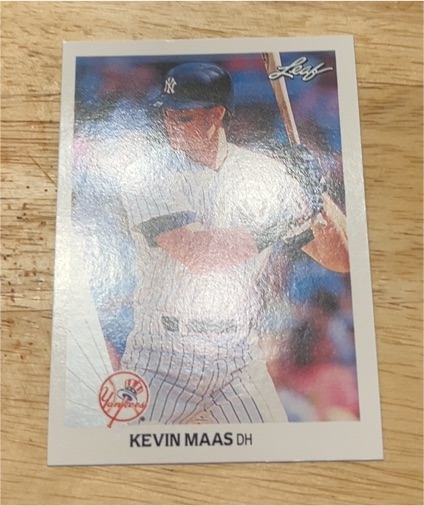 1990 Leaf #446 Kevin Maas Rookie Card — front