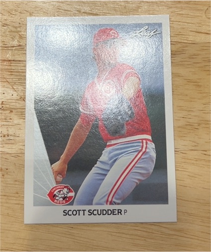 1990 Leaf #90 Scott Scudder — front