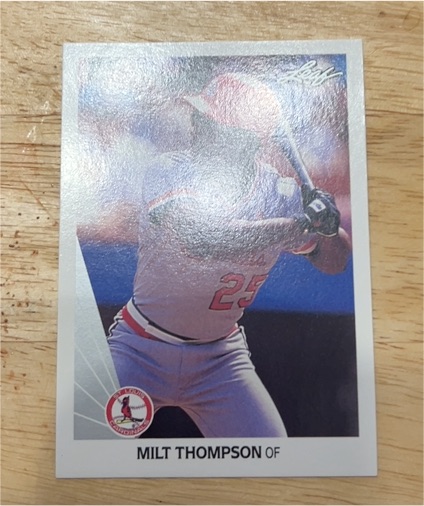1990 Leaf #202 Milt Thompson — front