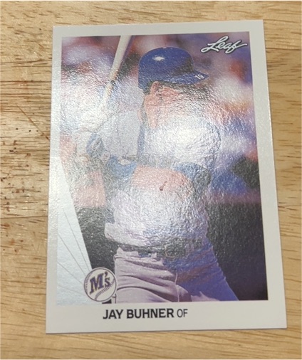 1990 Leaf #114 Jay Buhner — front