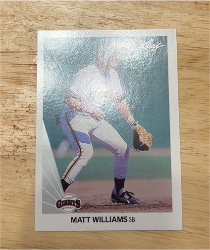 1990 Leaf Matt Williams San Francisco Giants — front