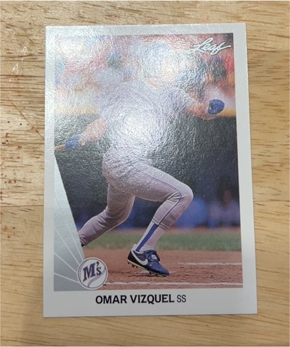 1990 Leaf Omar Vizquel #unknown Seattle Mariners — front