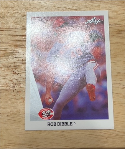 1990 Leaf #57 Rob Dibble — front