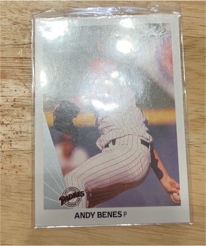 1990 Leaf #329 Andy Benes — front