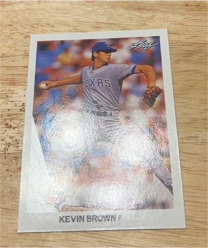1990 Leaf #P Kevin Brown — front