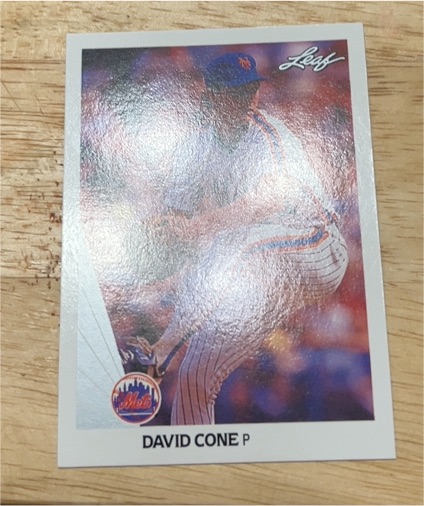 1990 Leaf #40 David Cone — front