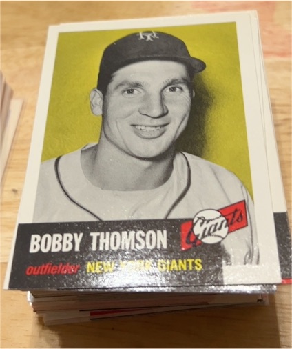 1991 Topps Archives 1953 #330 Bobby Thomson — front