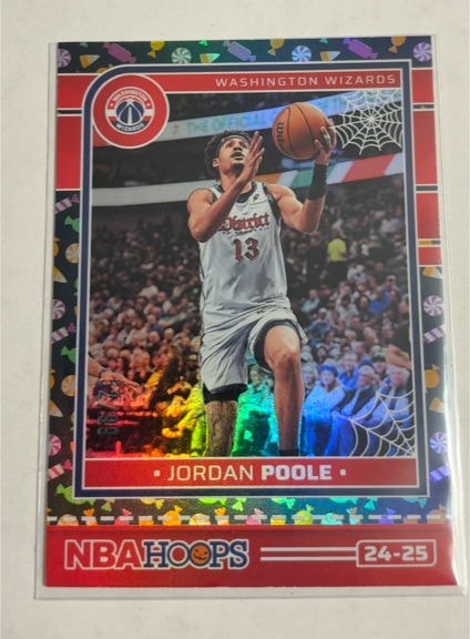 2024-25 Panini NBA Hoops Haunted Hoops #218 Jordan Poole — front