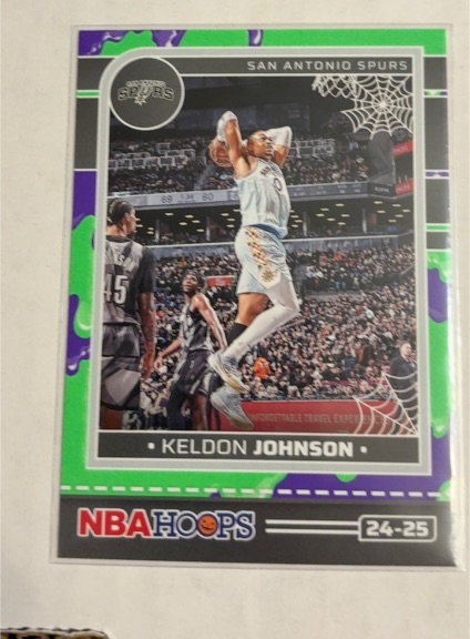 2024-25 Panini NBA Hoops Haunted Hoops #103 Keldon Johnson — front