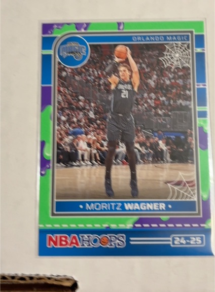 2024-25 Panini NBA Hoops Haunted Hoops Slime #149 Moritz Wagner — front