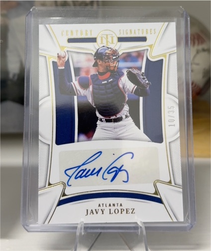 2023 Panini National Treasures Century Signatures #CS-JL Javy Lopez — front