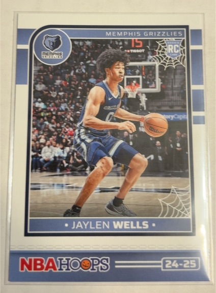 2024-25 Panini NBA Hoops Haunted Hoops #272 Jaylen Wells — front