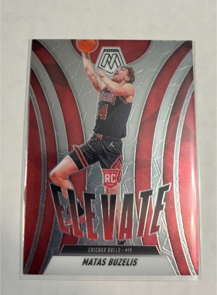 2024-25 Panini Mosaic Elevate #14 Matas Buzelis — front