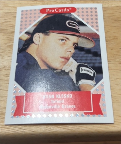 1991 ProCards #181 Ryan Klesko — front