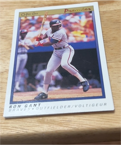 1991 O-Pee-Chee Premier #49 Ron Gant — front