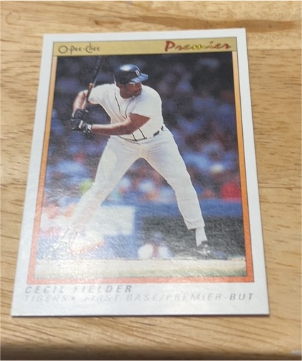 1991 O-Pee-Chee Premier #44 Cecil Fielder — front