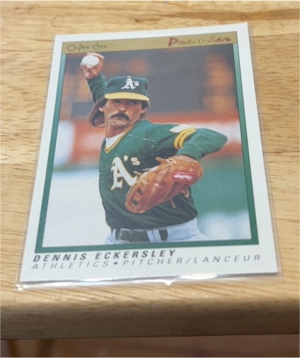 1991 O-Pee-Chee Premier #38 Dennis Eckersley — front