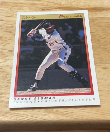1991 O-Pee-Chee Premier #2 Sandy Alomar — front