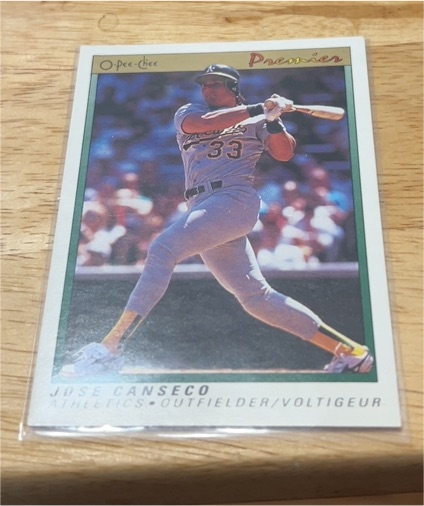 1991 O-Pee-Chee Premier #18 Jose Canseco — front