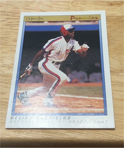 1991 O-Pee-Chee Premier #34 Delino DeShields — front