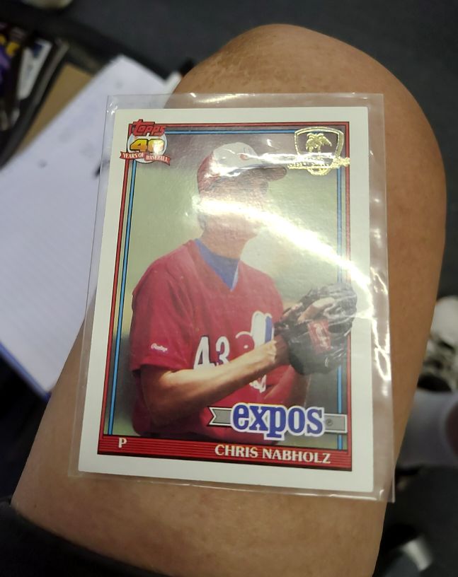 1991 Topps #197 Chris Nabholz — front