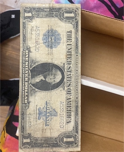 1923 United States $1 Silver Certificate Horse Blanket — front